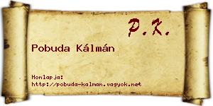 Pobuda Kálmán névjegykártya